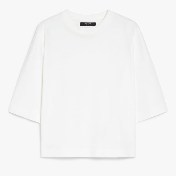 Cotton jersey and viscose T-shirt