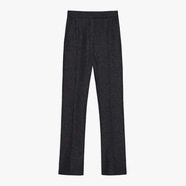 Slim-fit cotton trousers