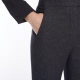 Slim-fit cotton trousers