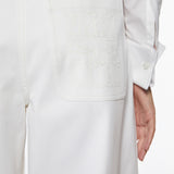 Cotton twill baggy trousers