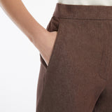 Slim-fit cotton trousers