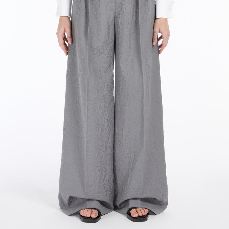 Wool wide-leg trousers