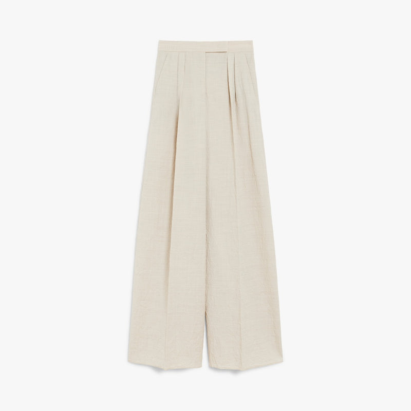 Wool wide-leg trousers