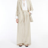 Wool wide-leg trousers
