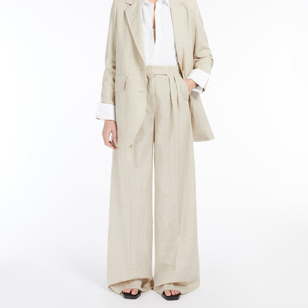Wool wide-leg trousers
