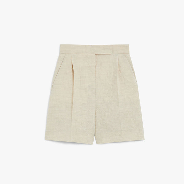 Wool canvas shorts