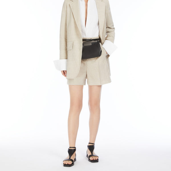 Wool canvas shorts
