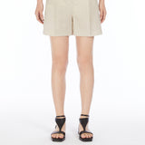 Wool canvas shorts