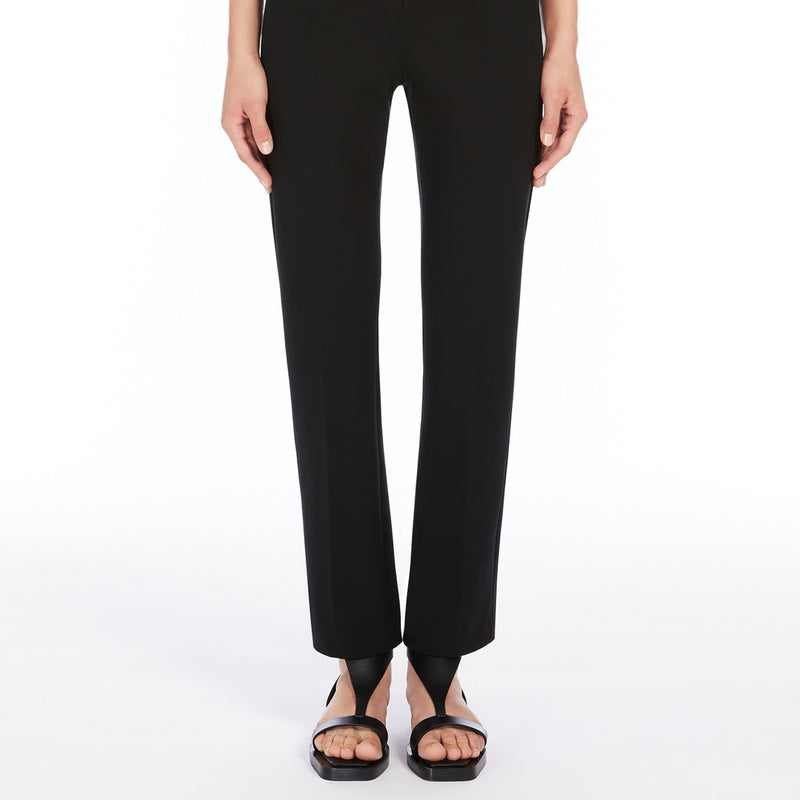 Slim-fit jersey trousers
