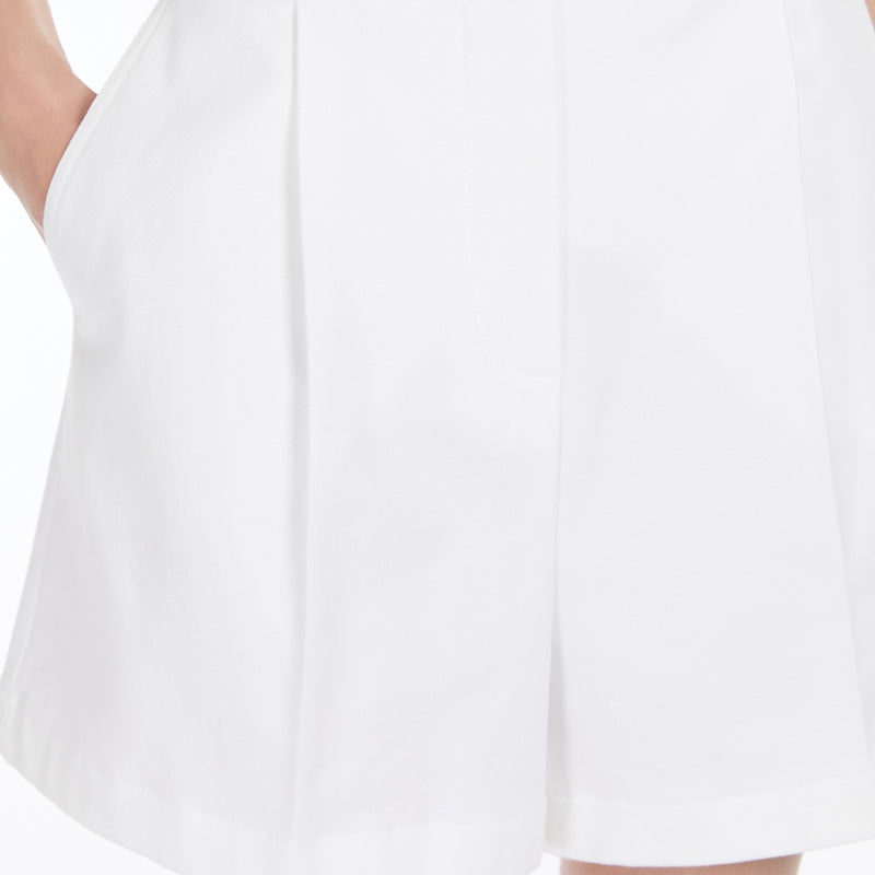 Stretch-cotton shorts