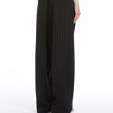 Oversized, technical viscose trousers