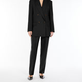 Cashmere foulé trousers
