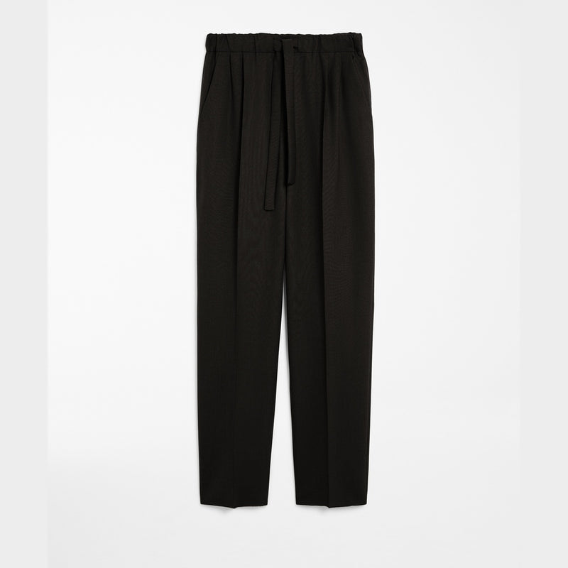 Cashmere foulé trousers