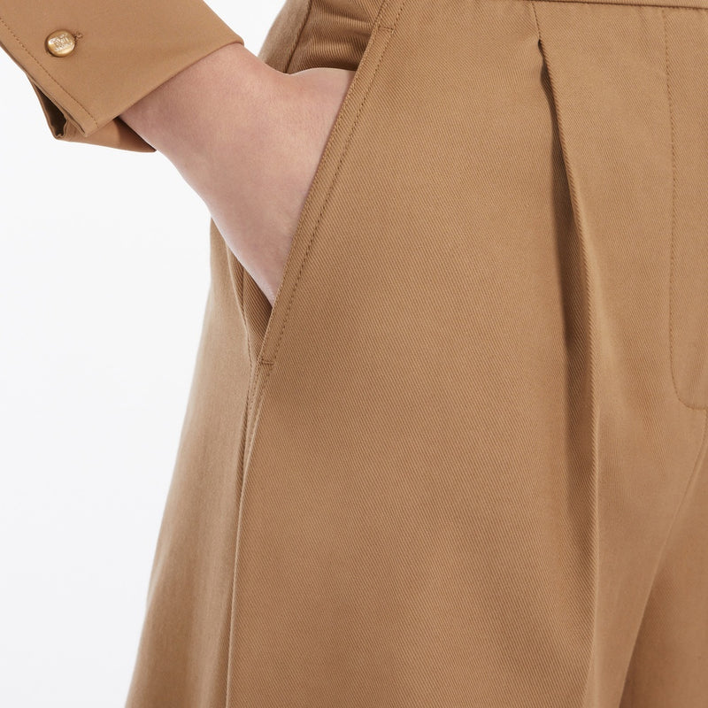 Stretch-cotton shorts