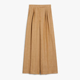 Wide linen trousers