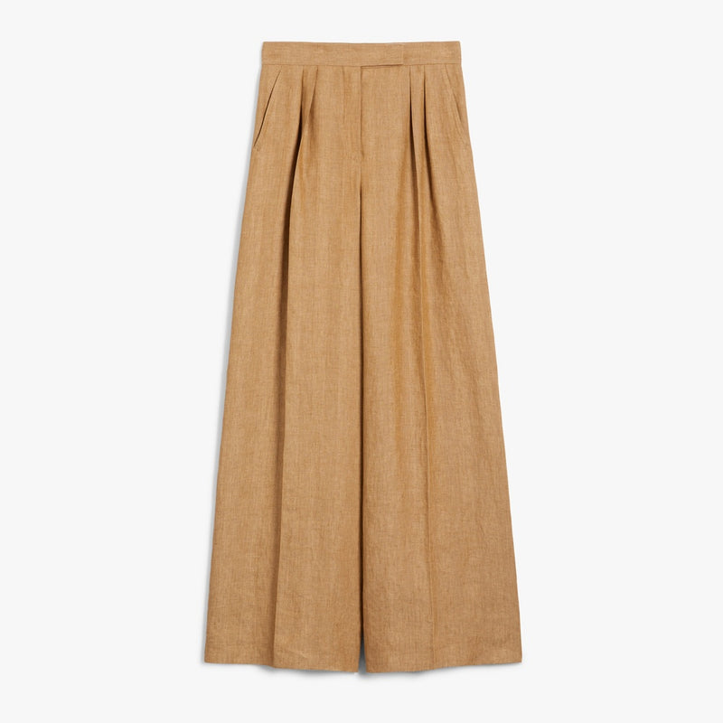 Wide linen trousers