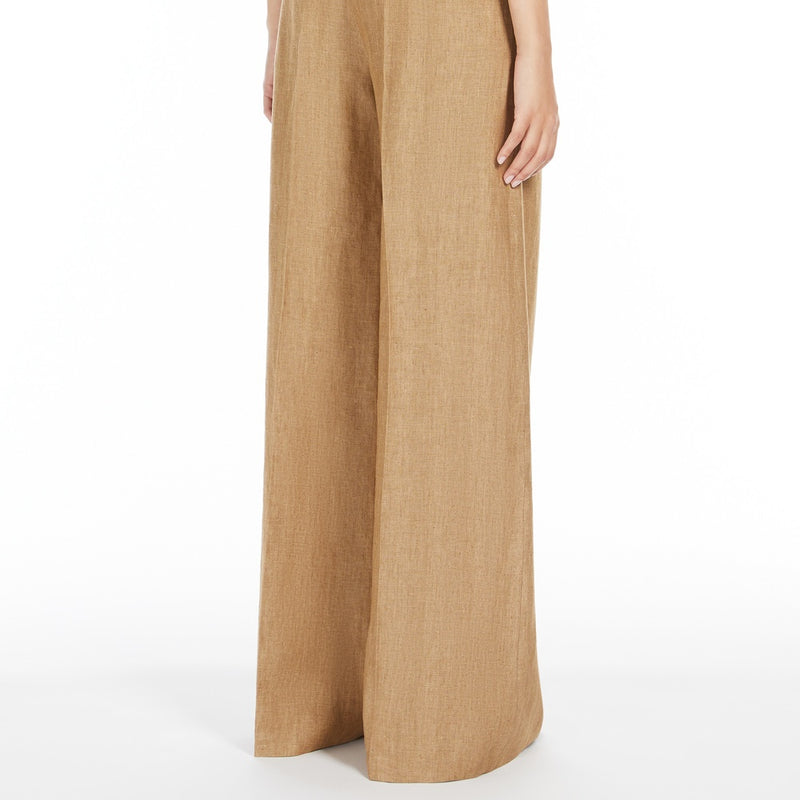 Wide linen trousers