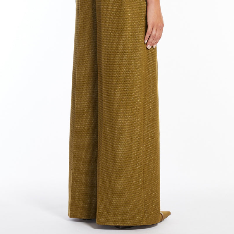 Jacquard jersey palazzo trousers