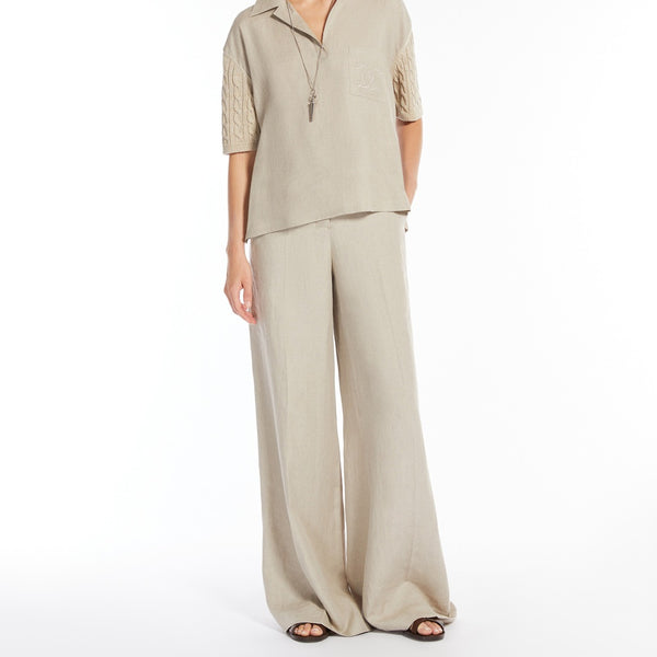 Linen canvas trousers