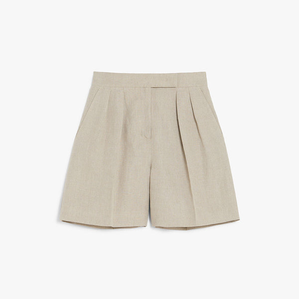 Pure linen shorts