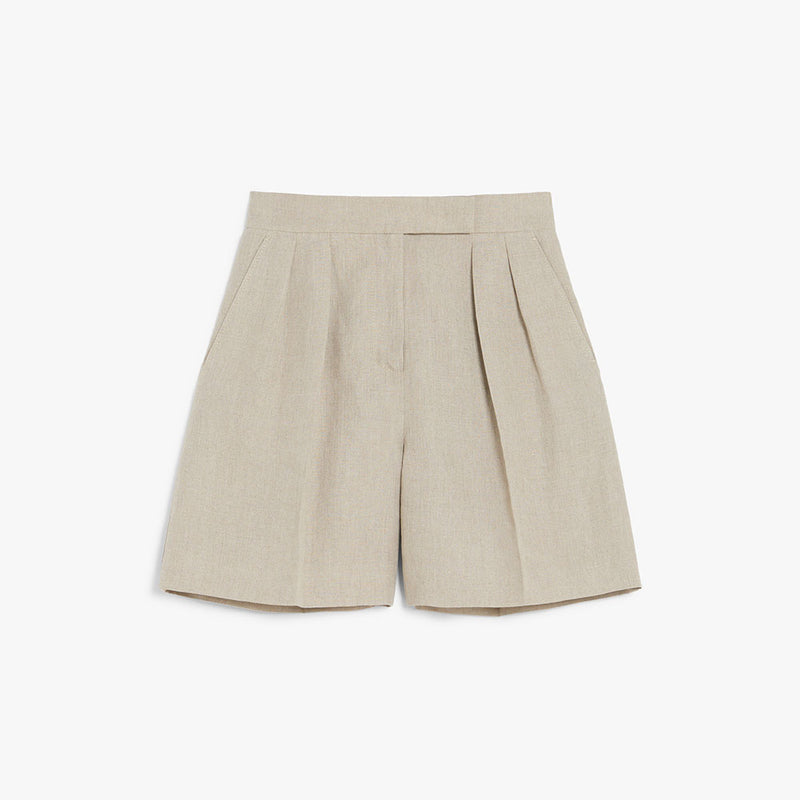 Pure linen shorts
