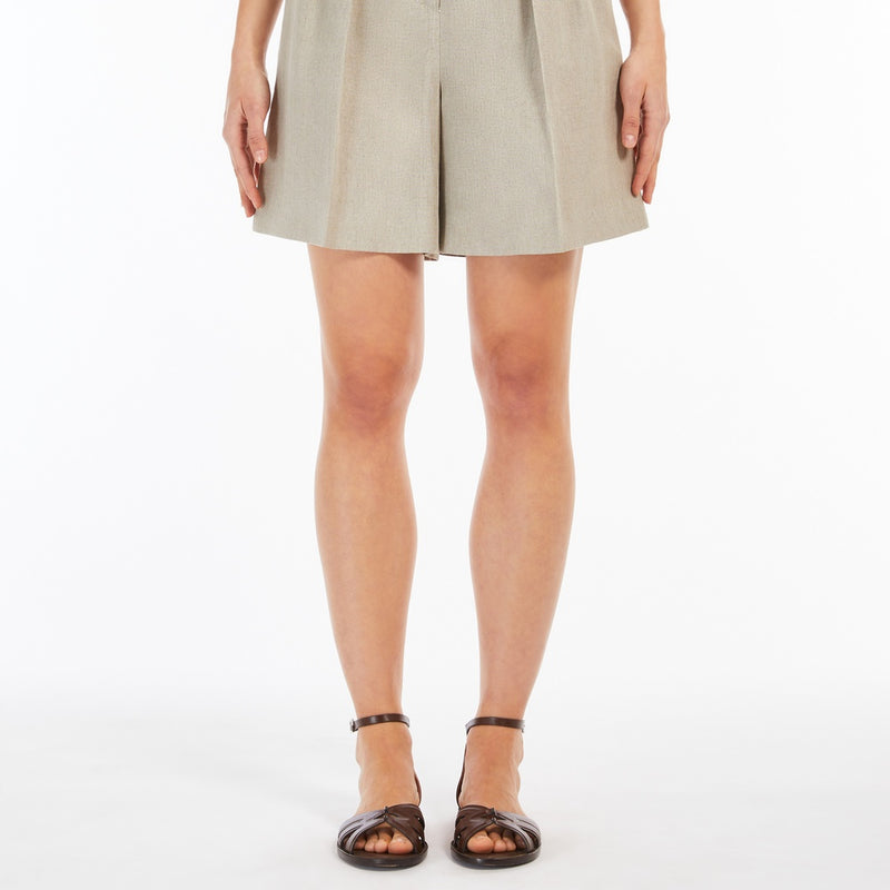 Pure linen shorts
