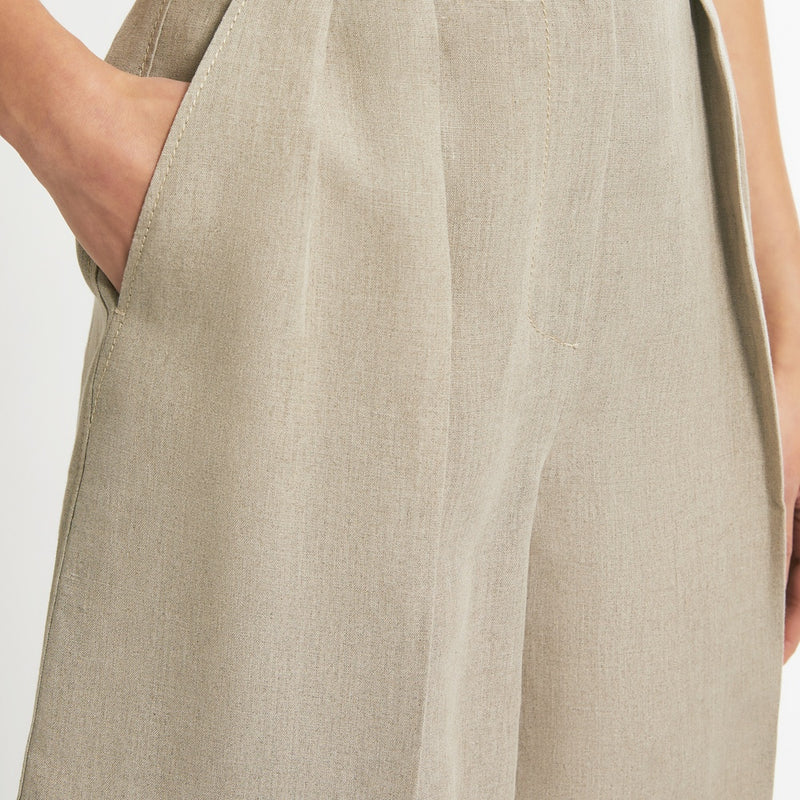 Pure linen shorts