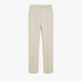 Straight-cut wool, mohair and silk trousers