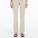 Straight-cut wool, mohair and silk trousers