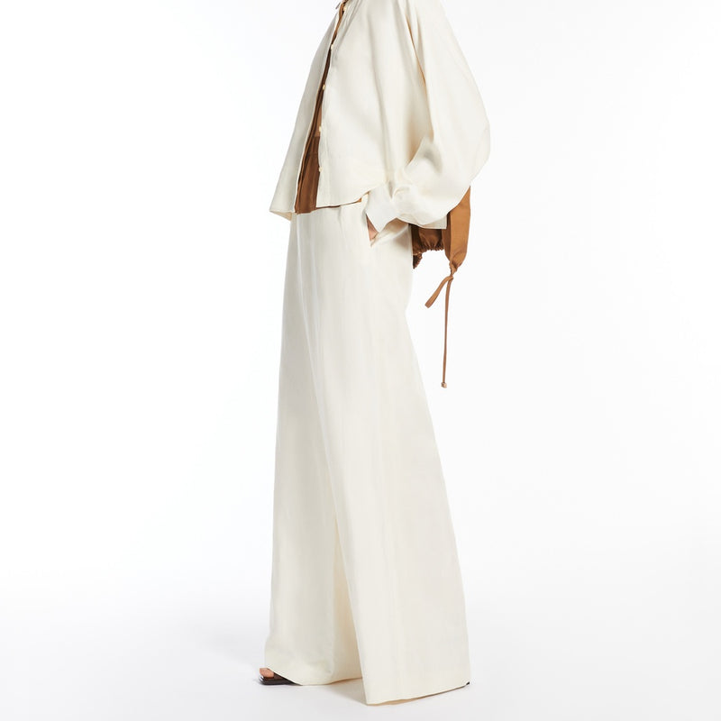 Linen and silk trousers
