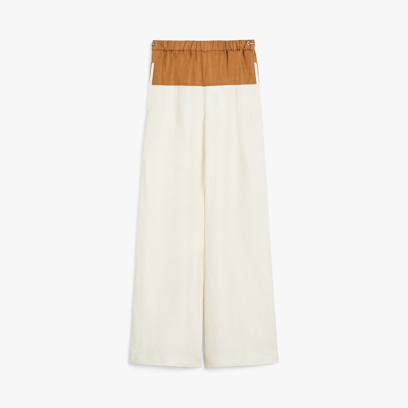 Linen and silk trousers