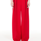 Stretch wool boyfriend trousers