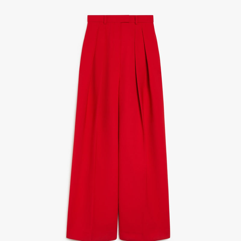 Stretch wool boyfriend trousers