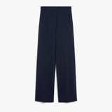 Cotton and wool jersey trousers