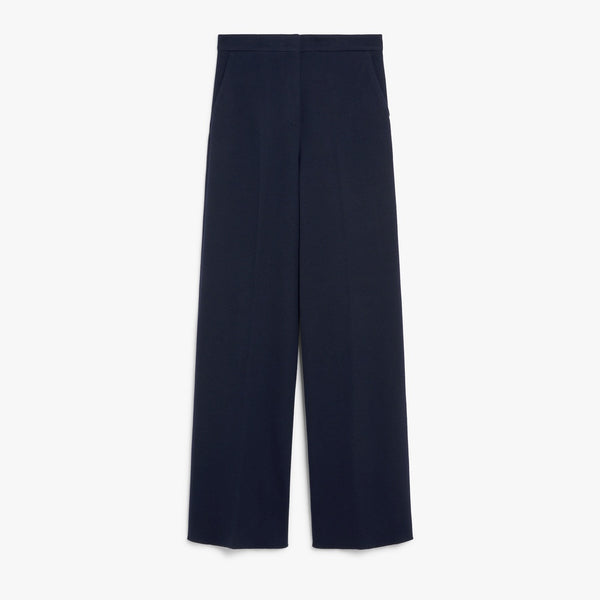 Cotton and wool jersey trousers