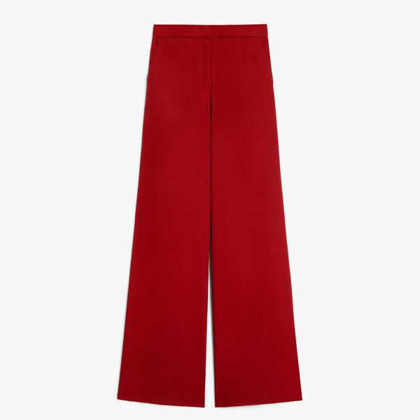 Cotton drill straight trousers