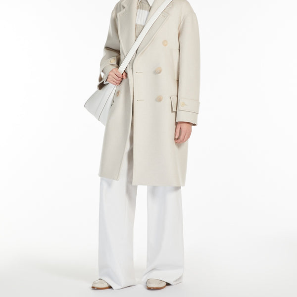 Cotton drill straight trousers