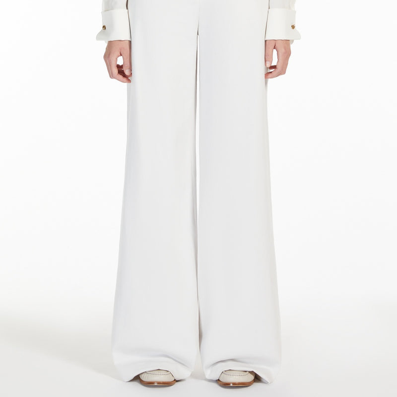 Cotton drill straight trousers