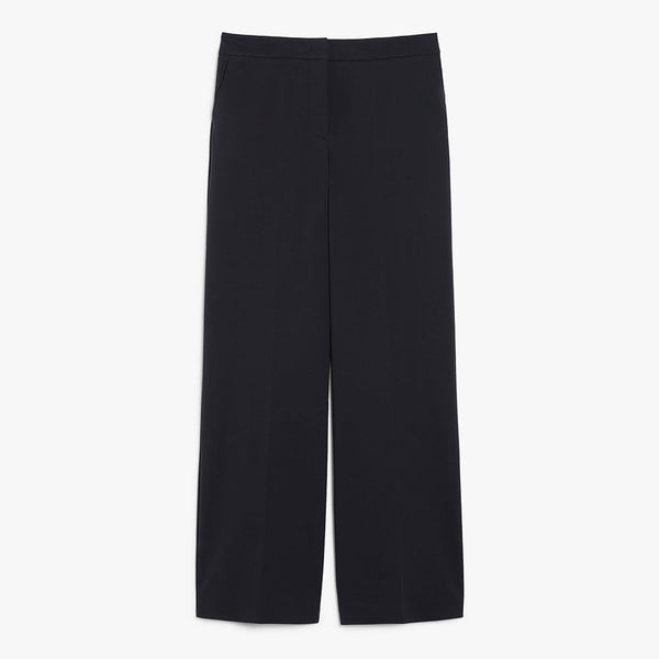 Straight-fit technical jersey trousers