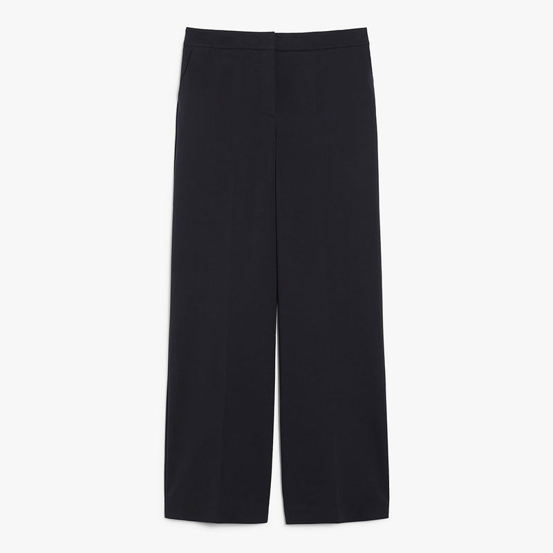 Straight-fit technical jersey trousers