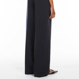 Straight-fit technical jersey trousers