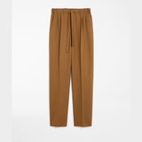 Cashmere foulé trousers