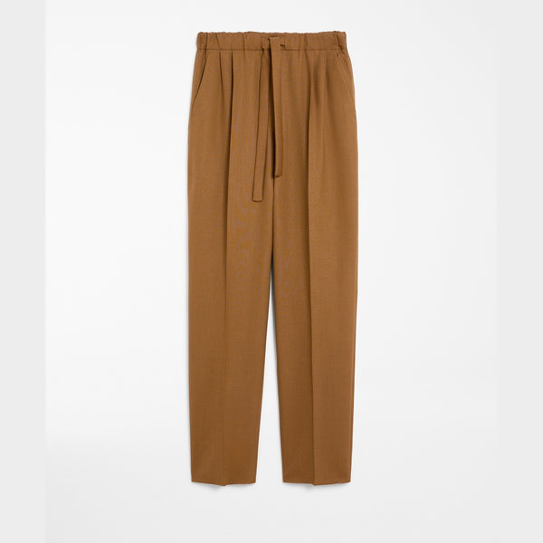 Cashmere foulé trousers