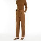 Cashmere foulé trousers