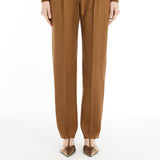 Cashmere foulé trousers