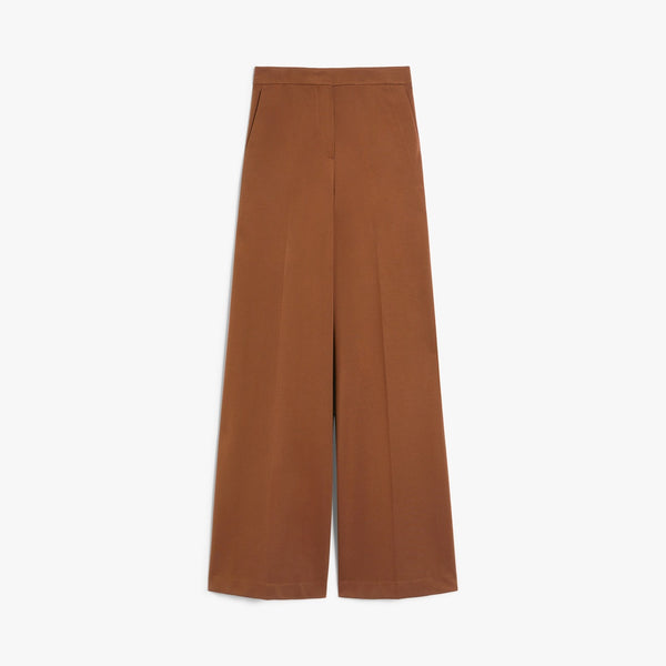 Compact jersey trousers
