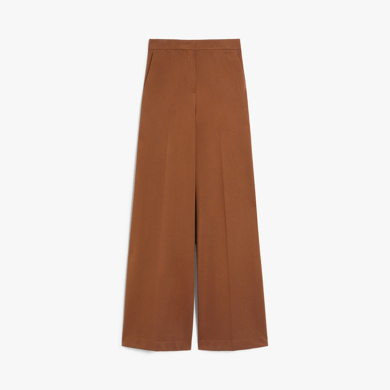 Compact jersey trousers