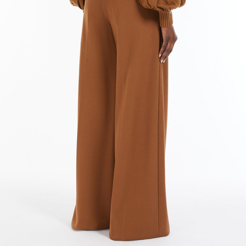 Compact jersey trousers