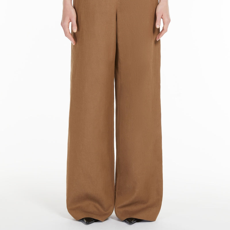 Cotton and linen trousers