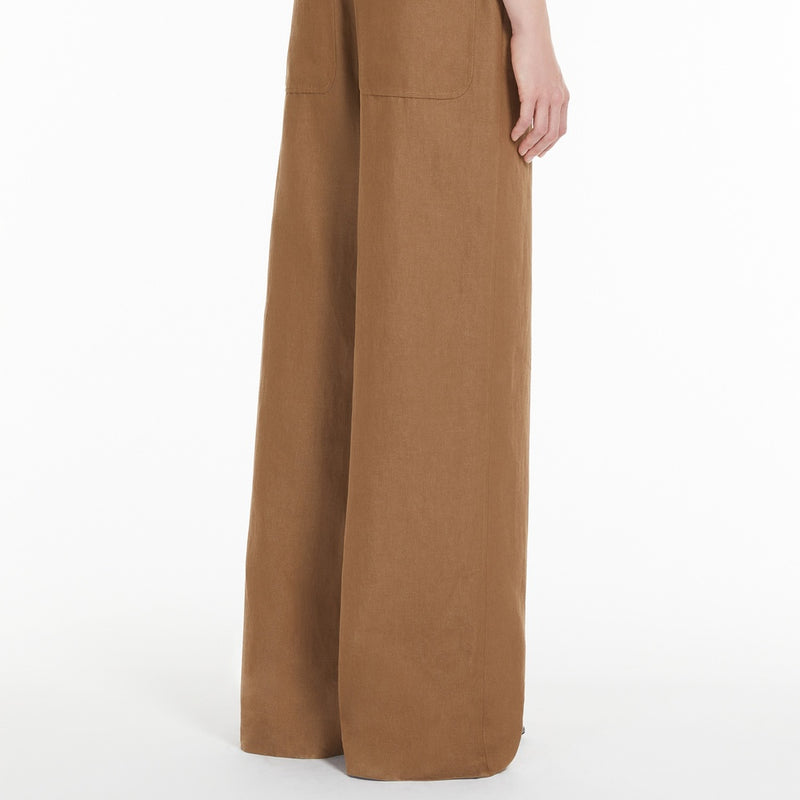Cotton and linen trousers